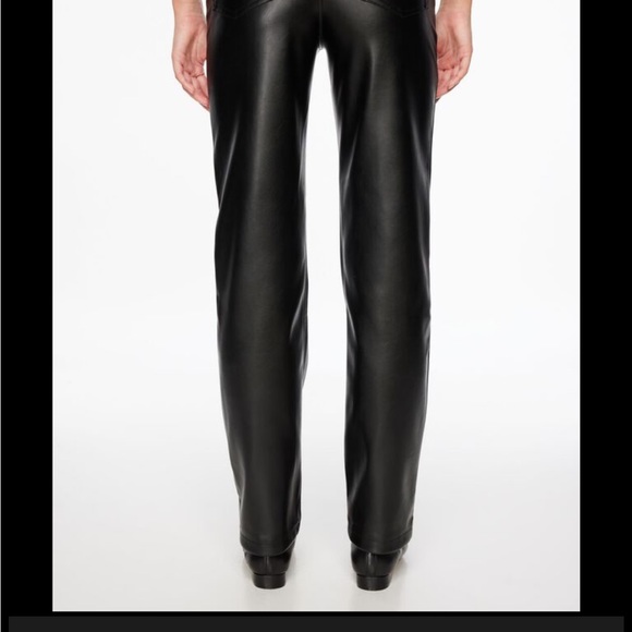 Dynamite - Gisele Faux Leather Straight Leg Pants - Picture 5 of 5